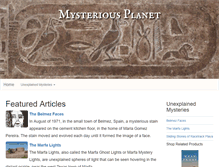 Tablet Screenshot of mysterious-planet.com